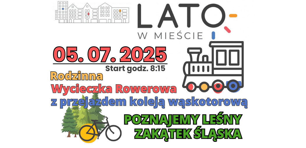 Rodzinna Wycieczka Rowerowa – „Poznajemy Leśny Zakątek Śląska” z przejazdem koleją wąskotorową