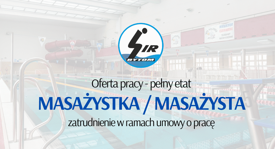 Dołącz do naszego zespołu - szukamy osoby na stanowisko: MASAŻYSTA / MASAŻYSTKA – pełny etat.