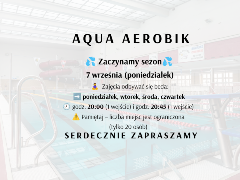 Aqua Aerobik - informacja